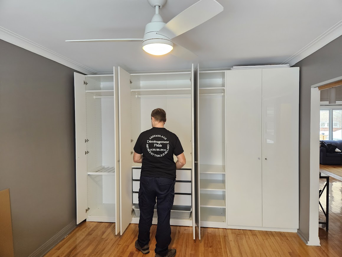 Assemblage pas cher et professionnel d’une commode de chambre à Montréal, Rive-Sud et Rive-Nord par Assemblage Fiable